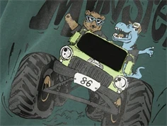 Name It dark forest printet top